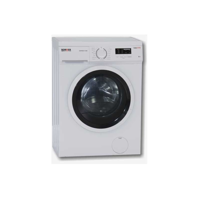 Lavadora Rommer EXPRESS1006, 6kg, 1000rpm, D, Blan