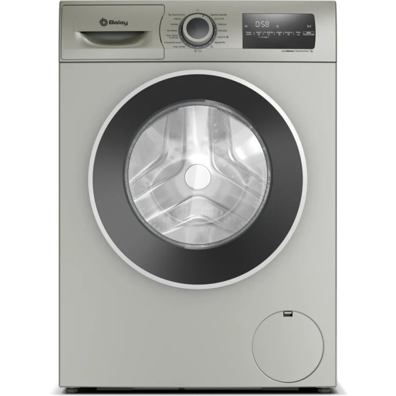 Lavadora Balay 3TS382X, 8kg, 1200rpm, A, acero mat