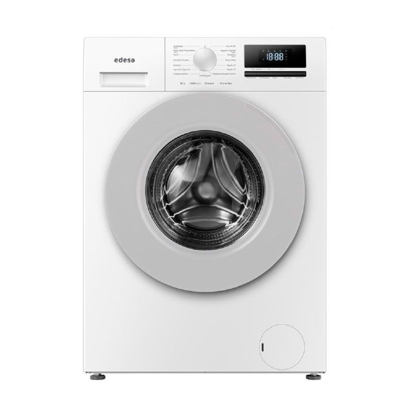 Lavadora Edesa EWF8404WH, 8kg, 1400rpm, A, blanca