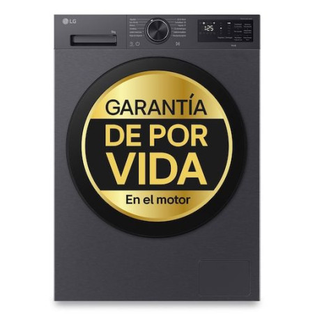 Lavadora LG F4X5009TBB, 9kg, 1400rpm, A-40%