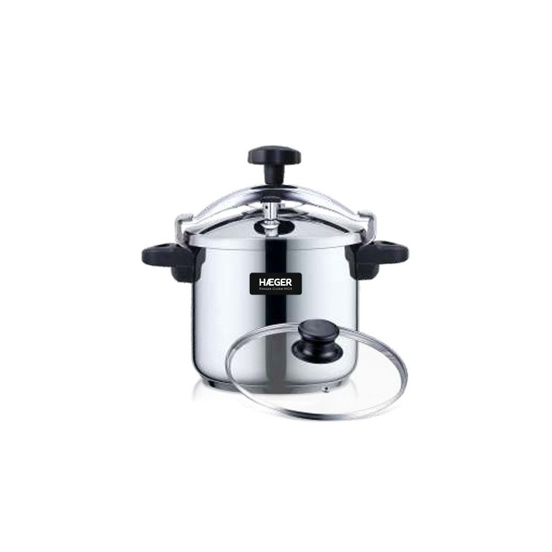Olla Rapida Haeger PC10S021A, 10L, Inox Plus