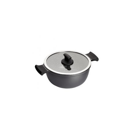 Olla Inoxibar 18169, absolut black 32cm tapa crist