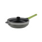 GUISERA INOXIBAR C/TAPA REVOLUT 28CM M/VERDE