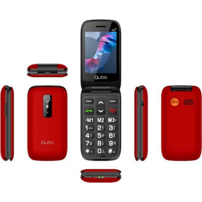 Tlf movil Qubo P220RD4G, 2.8\", rojo