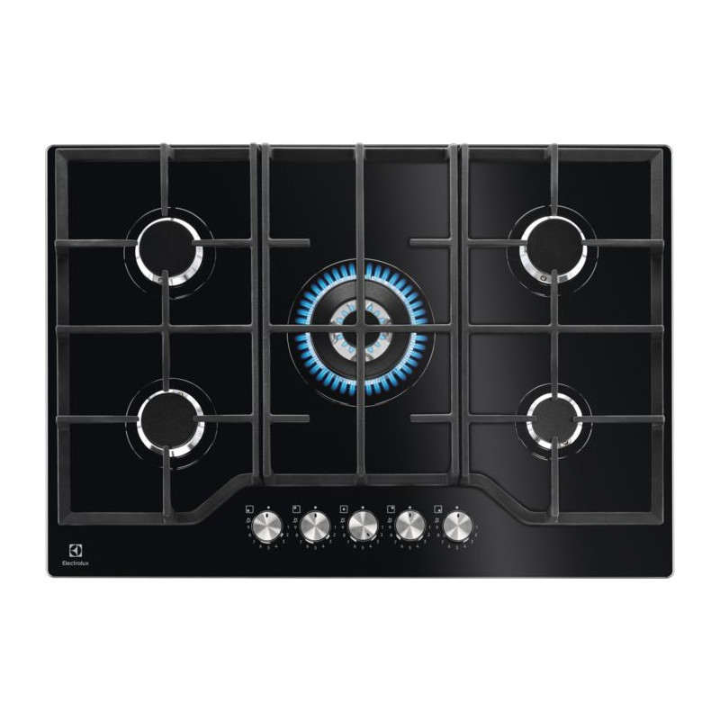 Encimera Electrolux KGG75362K, 5 fuegos, 75cm, Cri