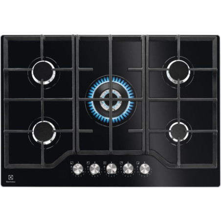 Encimera Electrolux KGG75362K, 5 fuegos, 75cm, Cri