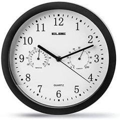 Reloj pared Elbe RP1005N, 25cm temp/humedad