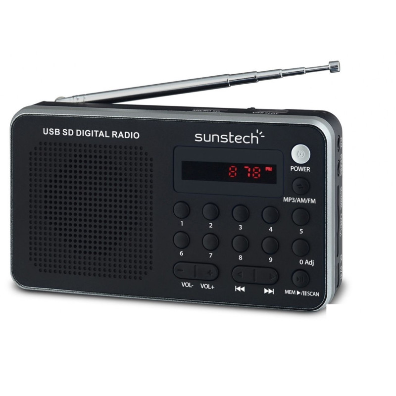 Radio Portatil Sunstech RPDS32, Digital, Bateria