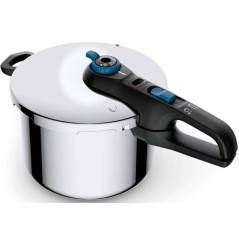 Olla rapida Tefal P2584401, 8L, azul, Secure T