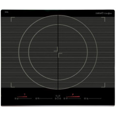 Inducción Cata GIGA600BK, 2 zonas Flex, 7,4Kw, neg