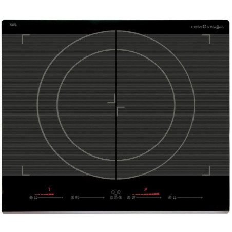 Inducción Cata GIGA600BK, 2 zonas Flex, 7,4Kw, neg