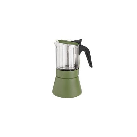 Cafetera Inoxibar BOROSILICATO verde 6 Tazas