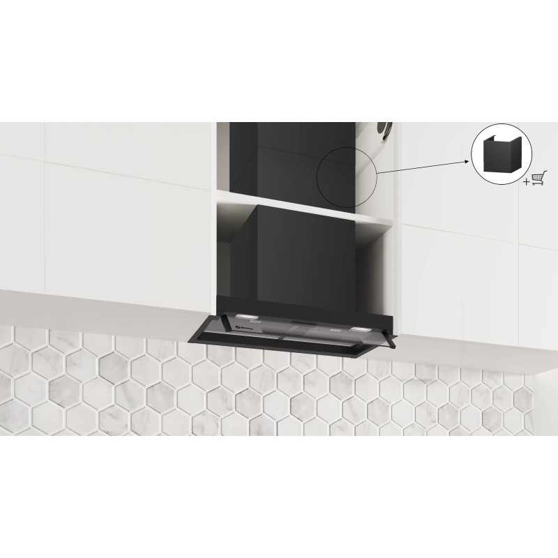 Campana Integr Balay 3BD865MM, B, 60, 583m3/h, neg
