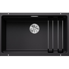 Fregadero blanco Pleon 6 negro s/jgo valvula