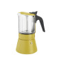 Cafetera Inoxibar BOROSILICATO  4 TZAS MOSTAZA