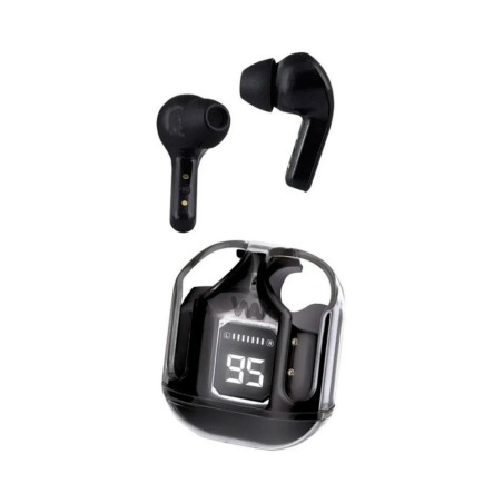 Auriculares Track TWS Bluetooth 5.4 con Estuche e Indicador de Carga - Negro