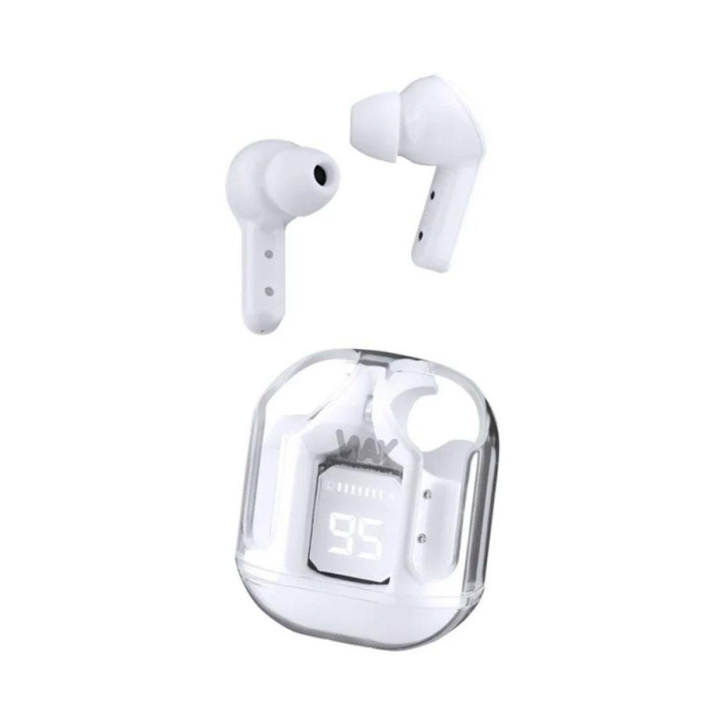 Auriculares Track TWS Bluetooth 5.4 con Estuche e Indicador de Carga - Blanco