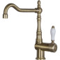 Grifo Smeg MIR6O2, Caño giratorio 360º, Laton