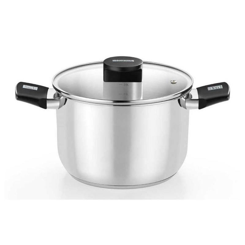 Olla Monix M240230, 30 cm, elite con tapa vidrio