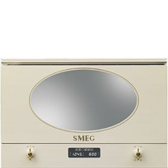 MICROONDAS SMEG MP822PO, 22L, INTEGR., CREMA, GRIL