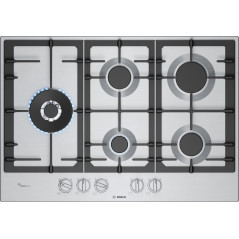 Encimera Bosch PCS7A5I90, 5 fuegos, 75cm, acero