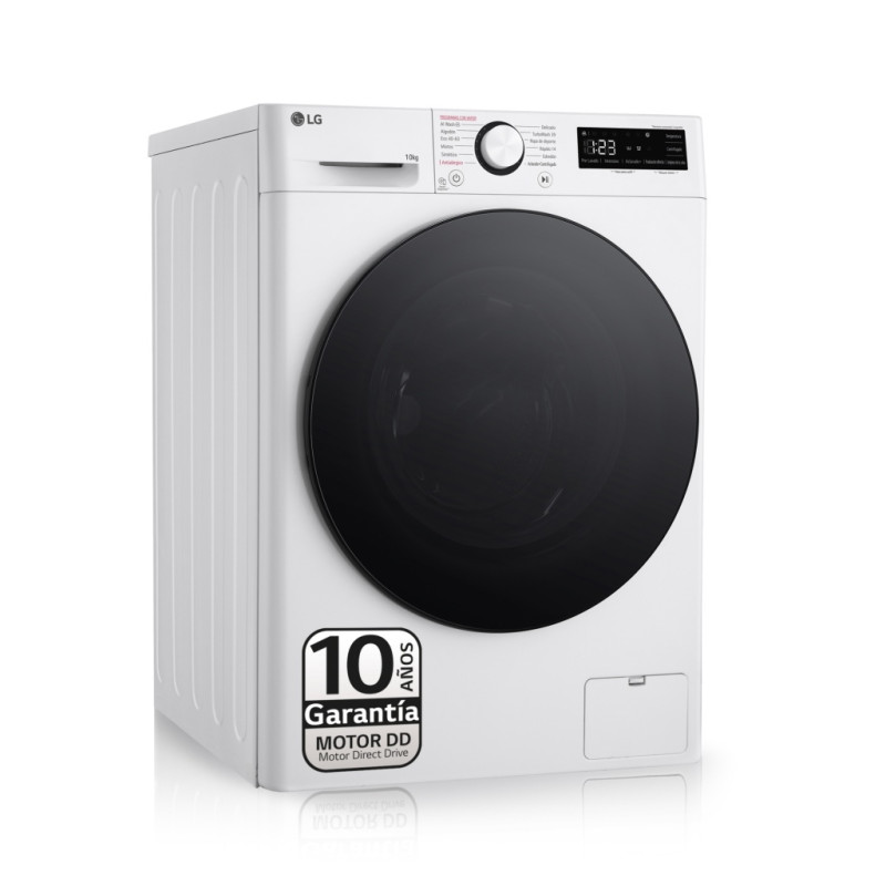Lavadora LG F4WR6010AGW, 10kg, 1400rpm, a-10%, bla