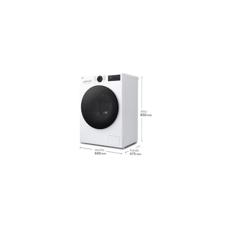Lavadora LG F2X50S8TLB, 8kg, 1200rpm, A, Steam, AI