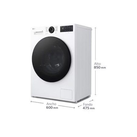 Lavadora LG F2X50S8TLB, 8kg, 1200rpm, A, Steam, AI