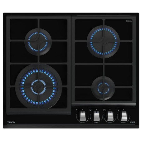 Encimera Teka GZC64320XBN, 4 fuegos, gas natural,
