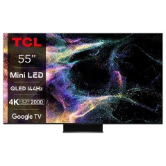 TV TCL 55C845, 55 UHD QLED GoogleTV 100/120/144Hz