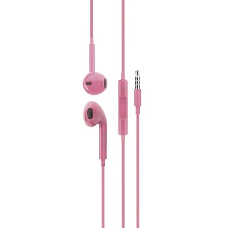 Auriculares DCU 34151002, jack 3.5mm stereo rosa