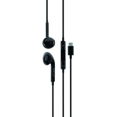 Auriculares usb DCU 34151011, tipo c stereo negros