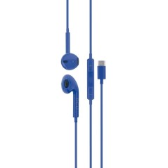 Auriculares usb DCU 34151012, tipo c stereo azul