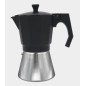 Cafetera Aluminio Bastilipo MOKKA12N, 12 t, Negra