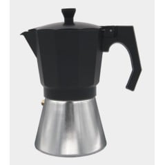 Cafetera Aluminio Bastilipo MOKKA9N, 9 t, Negra