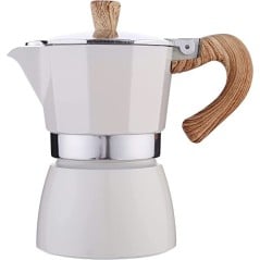 CAFETERA ITALIANA BOJ HOLA, 12T, BLANCO ALUMINIO