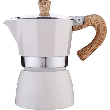 CAFETERA ITALIANA BOJ HOLA, 12T, BLANCO ALUMINIO