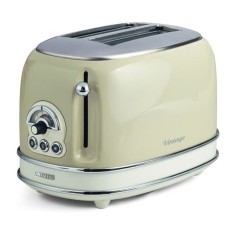 Tostador Ariete 15513, Vintage Beige, 2 ranuras 80