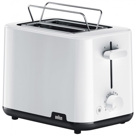 Tostador Braun HT1010WH, 2 Ranuras, blanco