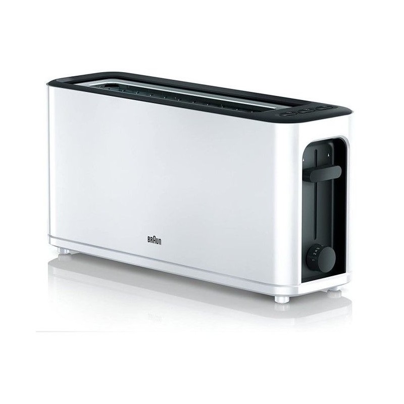 Tostador Braun HT3100WH, 1 Ranura, blanco