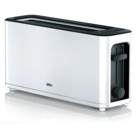 Tostador Braun HT3100WH, 1 Ranura, blanco