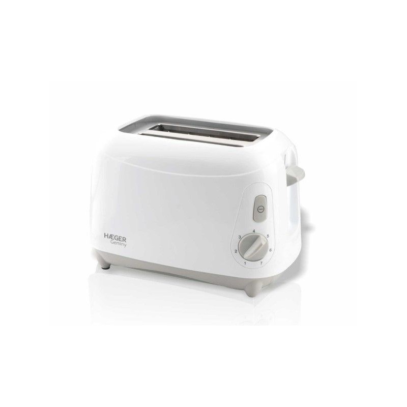 Tostador Haeger TO900005A, Geminy, 900W, 2 Bocas Tostador Haeger TO900005A, Geminy, 900W, 2 Bocas