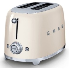 Tostador Smeg TSF01CREU, 50 style 2 rebanadas crem