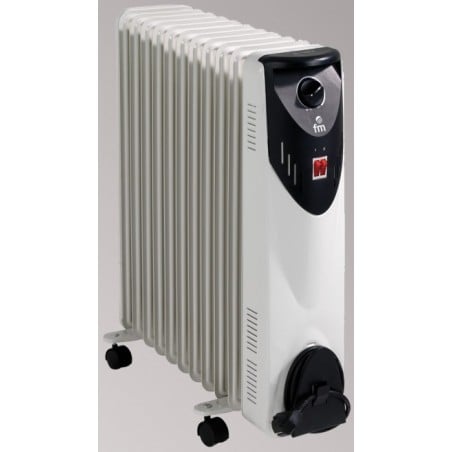 Radiador de Aceite FM RW25, 2500w, 11 Elementos, H