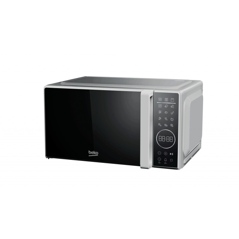 Microondas Beko MGC20130SFB, 20L, 700W, Grill, Pla