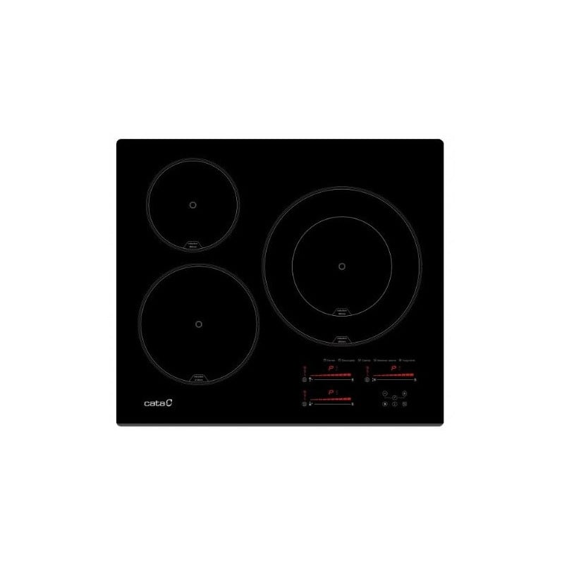 Inducción Cata INSB6028BK, 3 zonas, 7.1Kw, 3 func