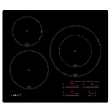 Inducción Cata INSB6028BK, 3 zonas, 7.1Kw, 3 func