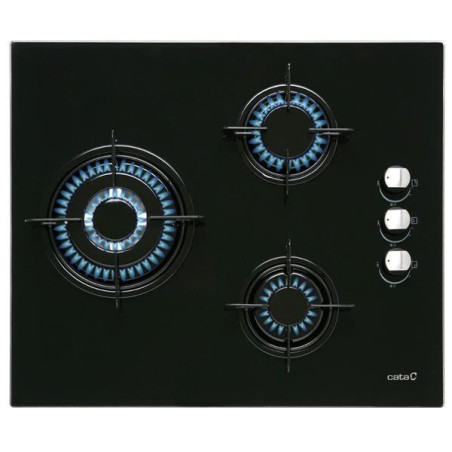 Encimera Cata CIB6021BK, Cristal, 3f, Negra, f tri