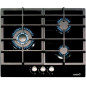 Encimera Cata LCIB6021BK, Cristal, 3f, Negra, Hier