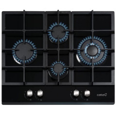 Encimera Cata LCIB6031BK, Cristal, 4f, Negra, Hier